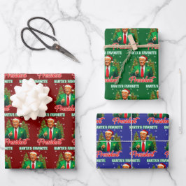 Trump Weihnachtsgeschenk | Der Lieblingspräsident Geschenkpapier Set