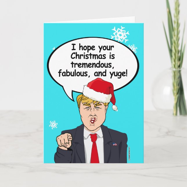 Trump Weihnachtskarte - Ich hoffe, Ihr Weihnachten (Vorderseite)