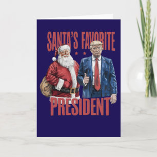 Trump Weihnachtskarte Lieblingspräsident Santa Karte