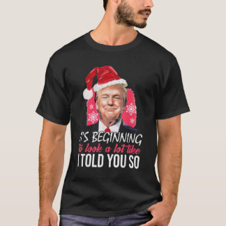 Trump-Weihnachtsmannmütze, die ich Ihnen so erzähl T-Shirt