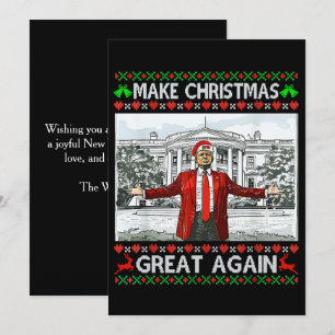 Trump-Weihnachtsmannmütze   Weihnachten wieder gro