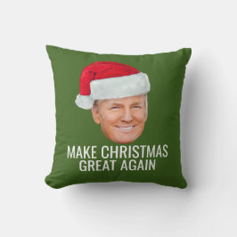 Trump-Weihnachtsmannmütze - Weihnachten wieder zum Kissen