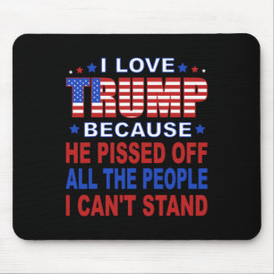 Trump, weil er die Leute verärgert, die ich nicht Mousepad