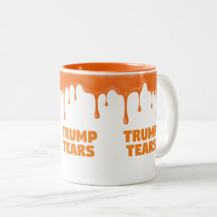 Trump weint gegen Trump verlor Biden-Amtseinführun Zweifarbige Tasse