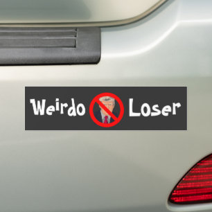 Trump Weirdo Loser Autoaufkleber