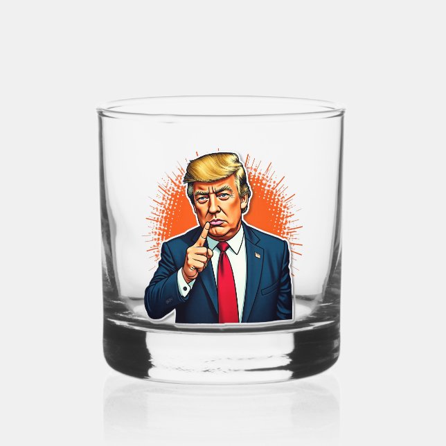 Trump Whiskyglas (Vorderseite)