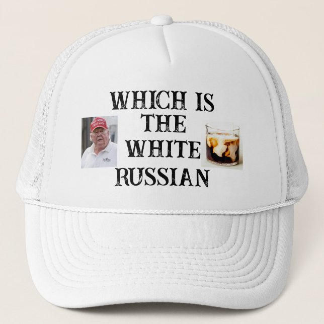 Trump/White Russian Trucker Hat Truckerkappe (Vorderseite)