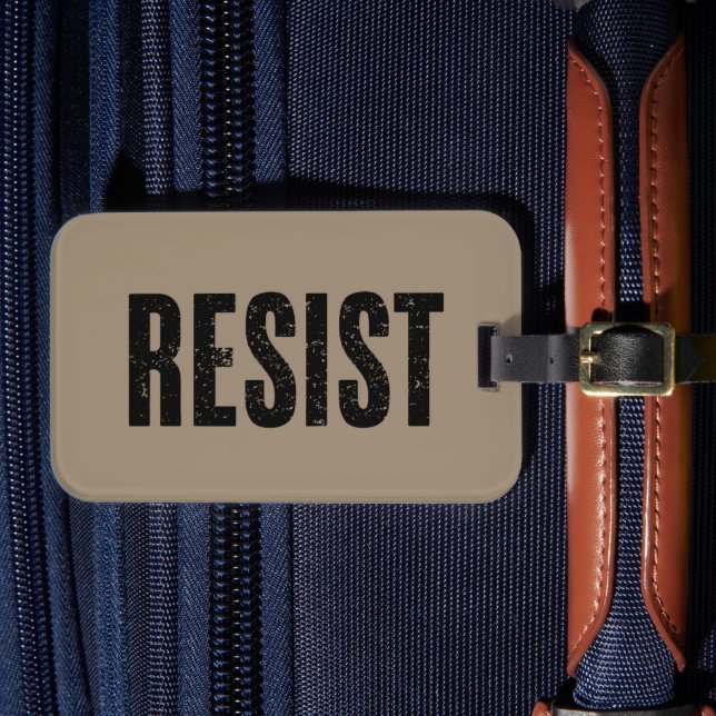 Trump Widerstand gegen Trump Protest gegen politis Gepäckanhänger (Vorderseite Insitu 4)