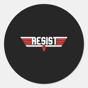 Trump Widerstand gegen Trump Protest gegen politis Runder Aufkleber