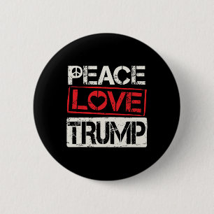 Trump Wiederwahl Frieden Liebe Trump Button