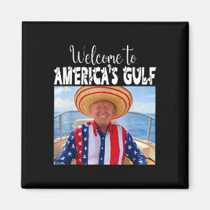 Trump willkommen beim amerikanischen Golf-Funny Tr Magnet