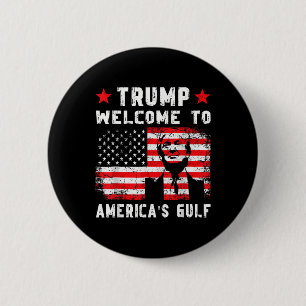 Trump willkommen im amerikanischen Golf-Funny Trum Button