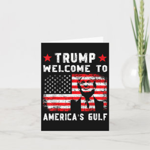 Trump willkommen im amerikanischen Golf-Funny Trum Karte
