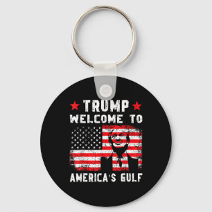 Trump willkommen im amerikanischen Golf-Funny Trum Schlüsselanhänger