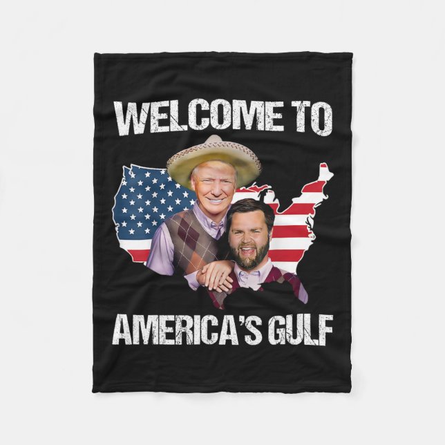 Trump willkommen in Amerikas Trump-Schwung am Golf Fleecedecke (Vorderseite)