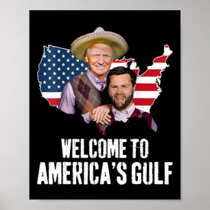 Trump willkommen in Amerikas Trump-Schwung am Golf Poster