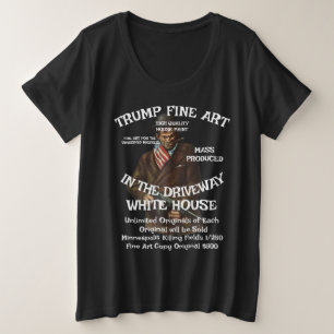 Trump-Wind ist mit Geburtsnation Wh-Filmen am Dien Große Größe T-Shirt