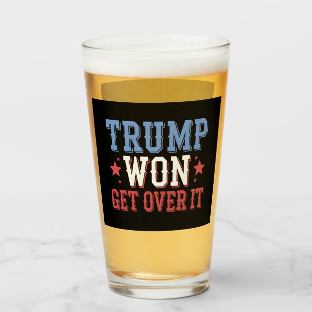 Trump wird 2024 überwinden glas (Vorne (Gefüllt))
