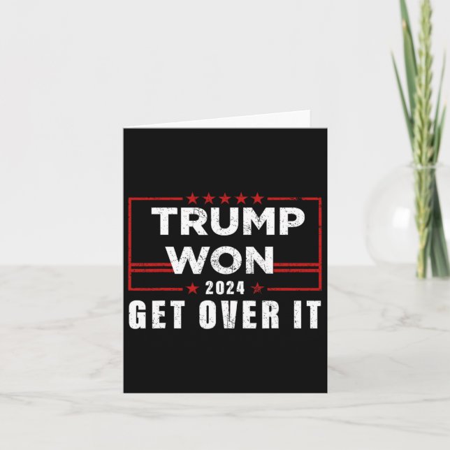 Trump wird 2024 überwinden karte (Vorderseite)