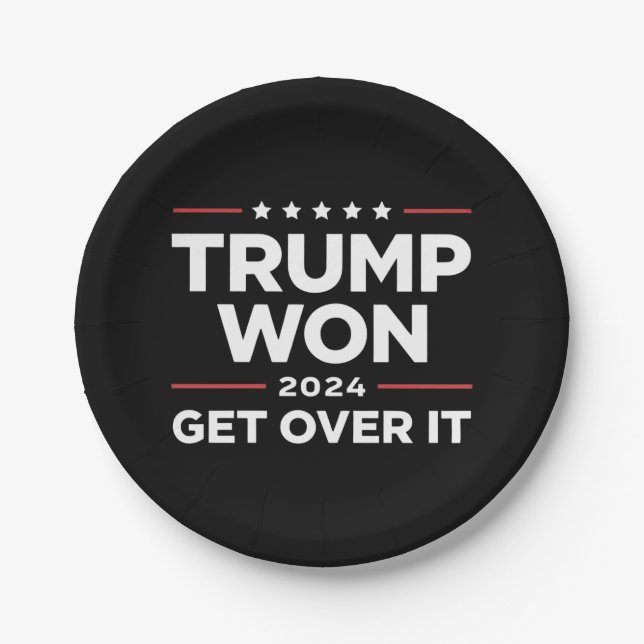 Trump wird 2024 überwinden pappteller (Vorderseite)