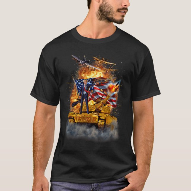 Trump wird 2025 überwinden T-Shirt (Vorderseite)