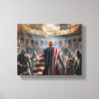 Trump wird als Gladiator in einem antiken römische