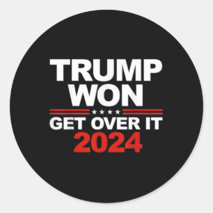 Trump wird es 2024 überwinden runder aufkleber