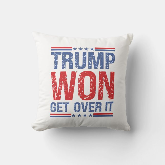 Trump wird es überwinden kissen (Vorderseite)