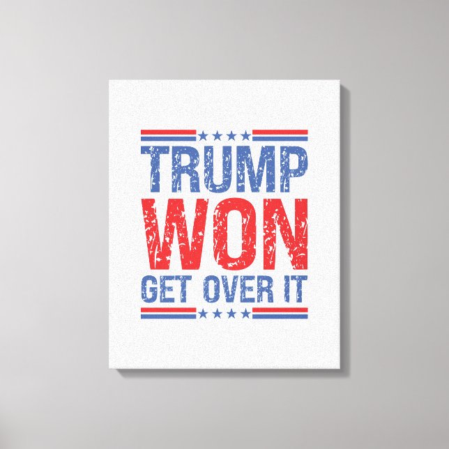 Trump wird es überwinden leinwanddruck (Vorderseite)