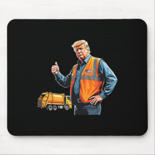 Trump wirft die amerikanische Flagge von Garbyge T Mousepad