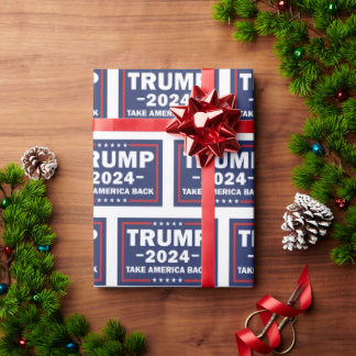 Trump wirft Papier zurück nach Amerika Geschenkpapier