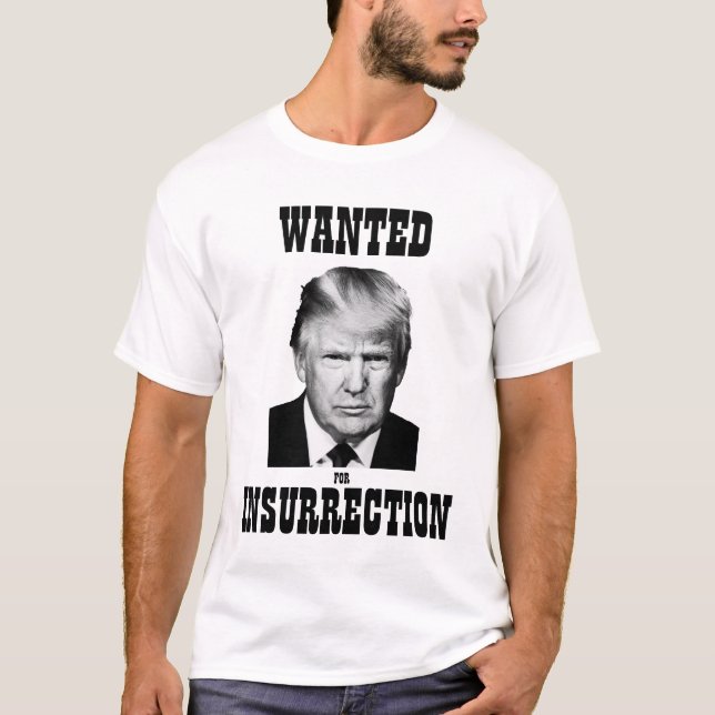 Trump Wollte Poster Insurrecrecrecrecrecrecrecrect T-Shirt (Vorderseite)