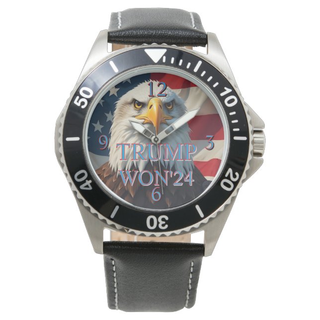 TRUMP WON 2024 ARMBANDUHR (Vorderseite)