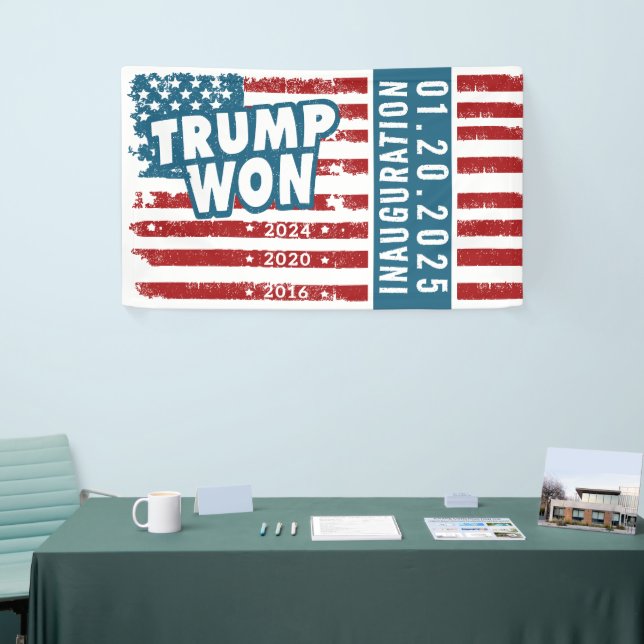 Trump Won 2024 Banner (Messeveranstaltung)