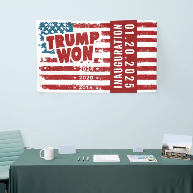 Trump Won 2024 Banner (Messeveranstaltung)