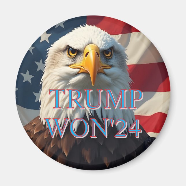 TRUMP WON 2024 MAGNET (Vorne)