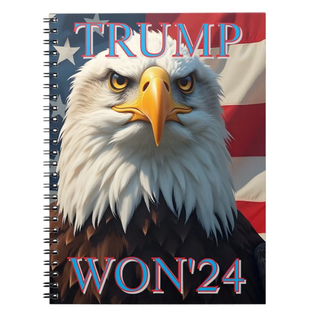 TRUMP WON 2024 NOTIZBLOCK (Vorderseite)