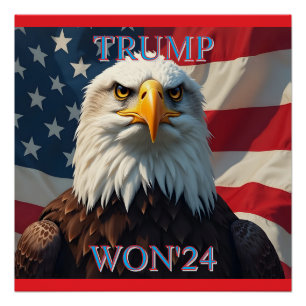 TRUMP WON 2024 POSTER