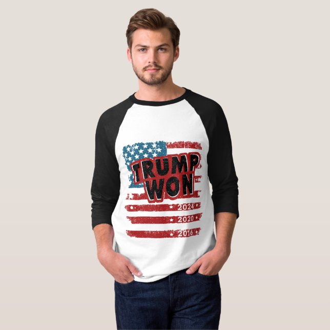 Trump Won 2024 T-Shirt (Vorne ganz)