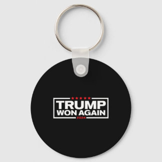 Trump Won Again 2025 President 47th Of White House Schlüsselanhänger