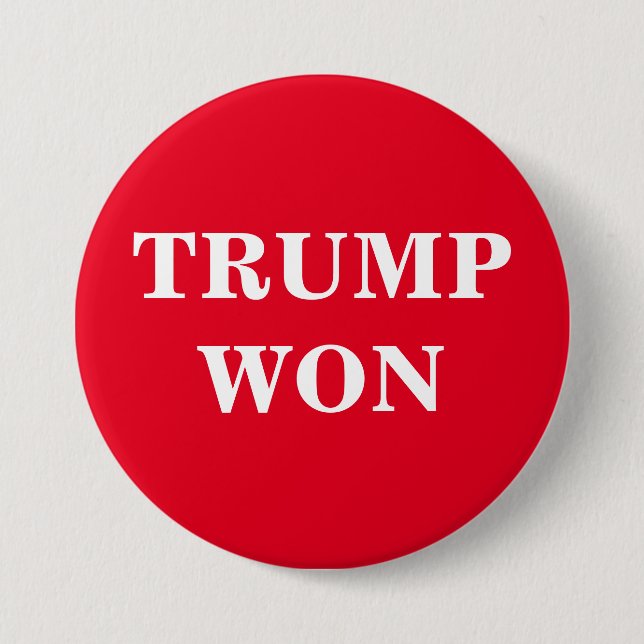 Trump Won Button (Vorderseite)