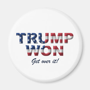 TRUMP WON Kühlschrankmagnet Magnet