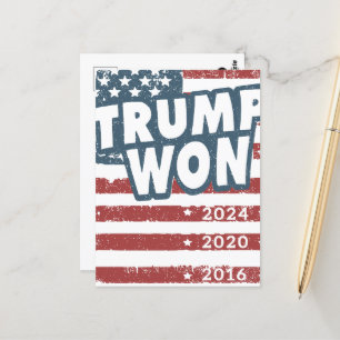 Trump Won Postkarte
