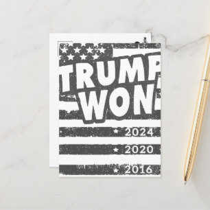 Trump Won Postkarte