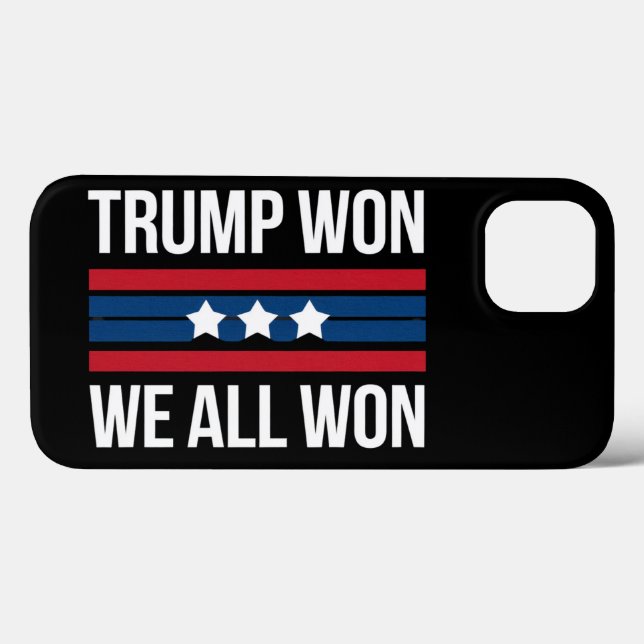 Trump Won We All Won 2024 USA Flag Trump Won Case-Mate iPhone Hülle (Rückseite (Horizontal))