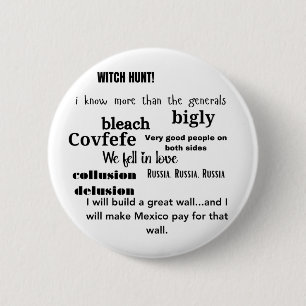 Trump Word Cloud Typografie Button