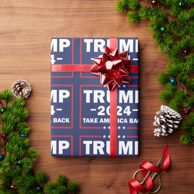 Trump Wrapping Paper Geschenkpapier (Feiertagsgeschenk)