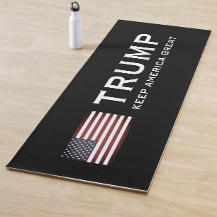 Trump-Yoga-Matte mit US-Flagge - Behalt Amerika gr Yogamatte