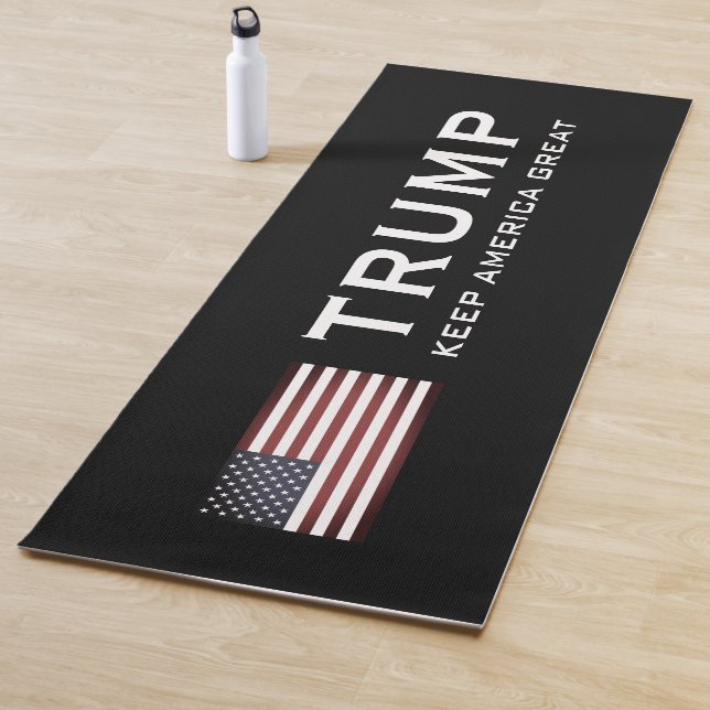 Trump-Yoga-Matte mit US-Flagge - Behalt Amerika gr Yogamatte (Beispiel)