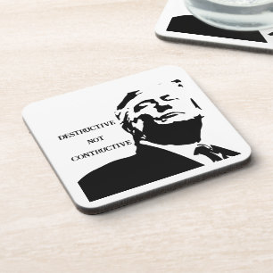 Trump/Zerstörerische Getränkeuntersetzer